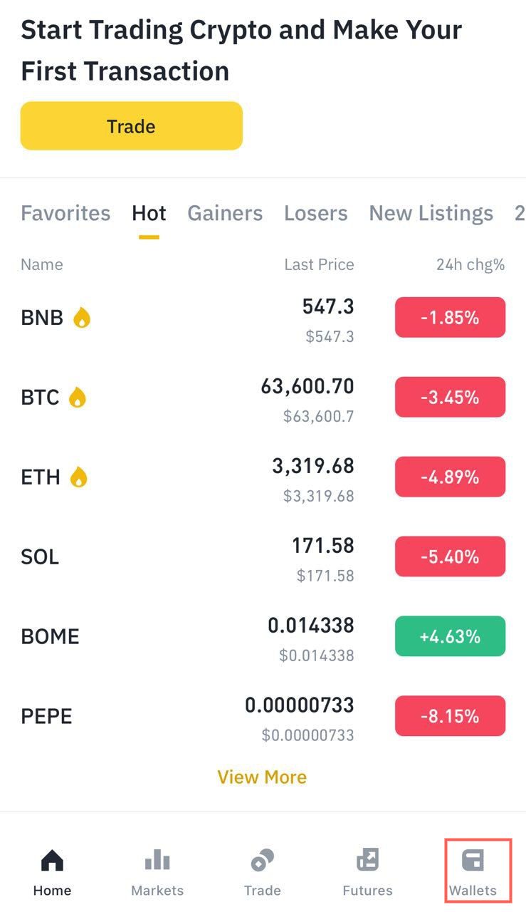 как вывести usdt с траст валет на бинанс